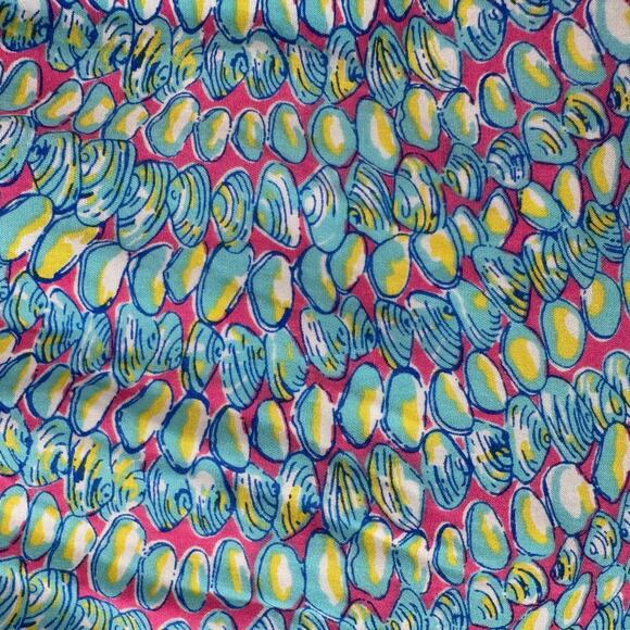 Lilly Pulitzer Dress Womens XS Blue Kalen Clam Jam Ruffle Spaghetti Strap Mini - Picture 5 of 11